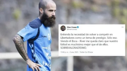 Marc Crosas en su época de futbolista