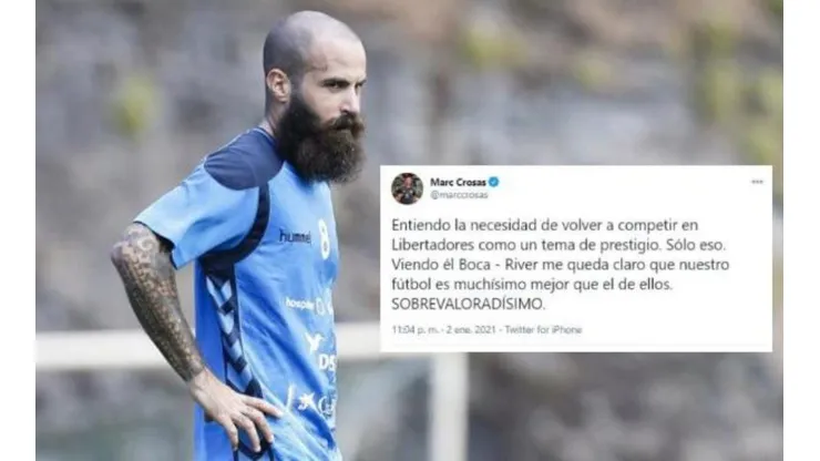 Marc Crosas en su época de futbolista