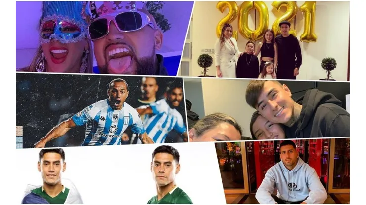 Los festejos y mensajes de los futbolistas chilenos para este 2021.