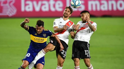 Paulo Díaz fue titular en el superclásico de River Plate ante Boca Juniors.