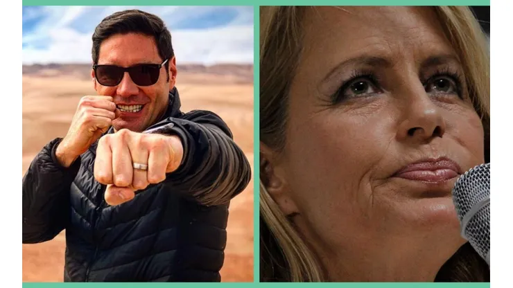 Pancho Saavedra y Cecilia Bolocco.