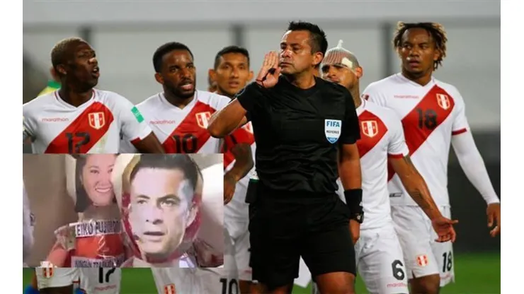 Julio Bascuñán en su criticado partido Perú-Brasil