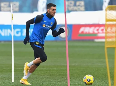 Vecino se recupera en Inter y le peleará el puesto a Vidal