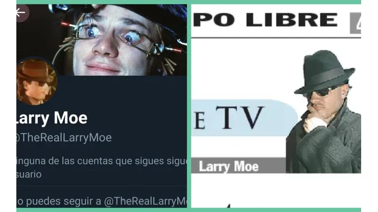 La imágenes con que históricamente se ha identificado el misterioso personaje Larry Moe.