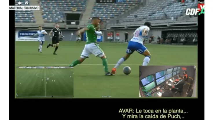 El VAR recomendó no cobrar el penal a Edson Puch