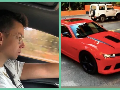 Nano Calderón revela impactante imagen de su auto destruido