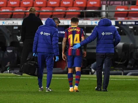 Coutinho se lesiona la rodilla izquierda y será operado