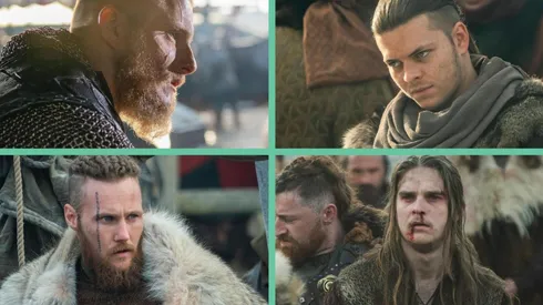 Los cuatro hijos de Ragnar Lothbrok en "Vikings".