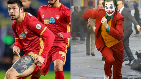 Ex Universidad de Chile se luce con gran tatuaje del "Joker"