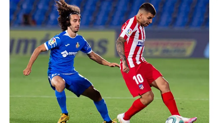Los Colchoneros juegan por el liderato, el Real Madrid les pisa los talones y tiene los mismos puntos que ellos.