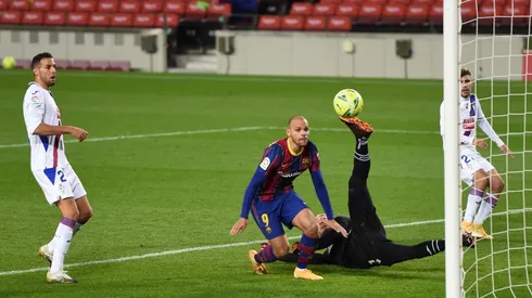 Martin Braithwaite falló un penal y le anularon un gol