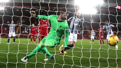 West Bromwich le sacó un empate al Liverpool en Anfield.