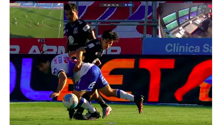 La ANFP liberó las imágenes y el audio del VAR en el presunto penal que reclamó Colo Colo ante la UC.