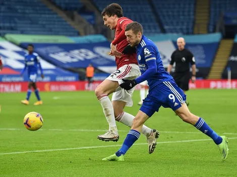 Leicester saca agónico empate ante el Manchester United