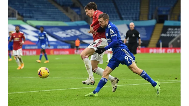 Vardy le amargó la fiesta al Manchester United