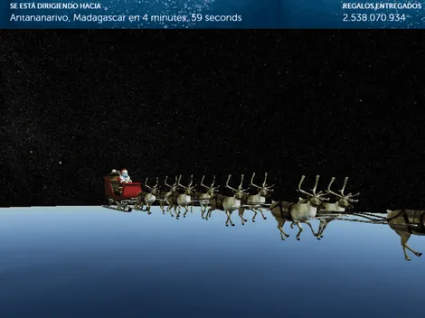 Ve en vivo dónde viene el Viejito Pascuero