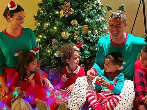 ¡Qué pinta! La foto navideña de Cristiano Ronaldo y familia