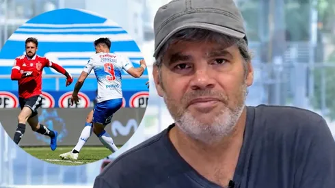 Juan Cristóbal Guarello se la juega por un gol de Zampedri para la UC en el clásico contra la U.