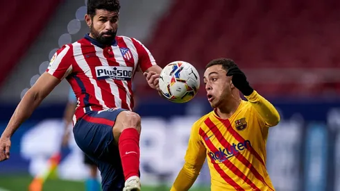 Diego Costa ante el Barcelona