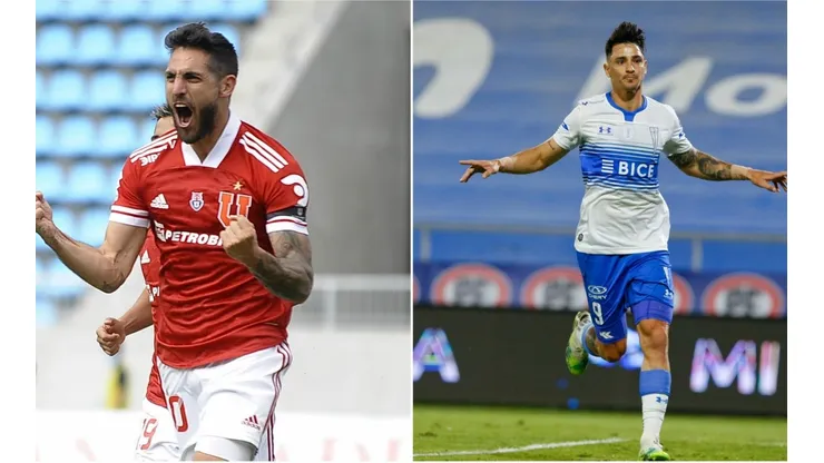 Joaquín Larrivey y Fernando Zampedri jugarán un partido aparte esta tarde en el Estadio Nacional, en una nueva versión del Clásico Universitario.