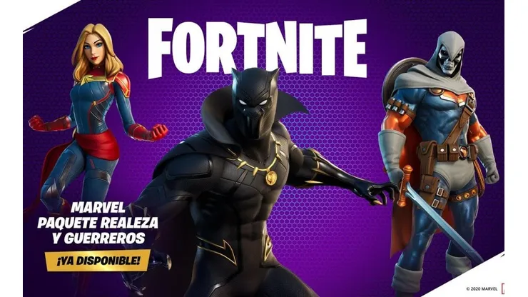 Black Panther, Capitana Marvel y Taskmaster llegan a Fortnite