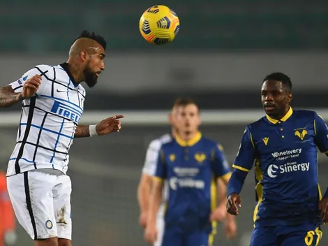 Inter gana con Vidal y escala en la Serie A