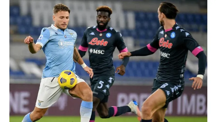 Lazio derrotó al Napoli con un inspirado Ciro Immobile