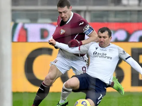 Gary Medel fue titular todo el partido en empate del Bologna