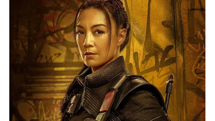 Ming-Na Wen como Fennec Shand en uno de los afiches promocionales de "The Mandalorian".