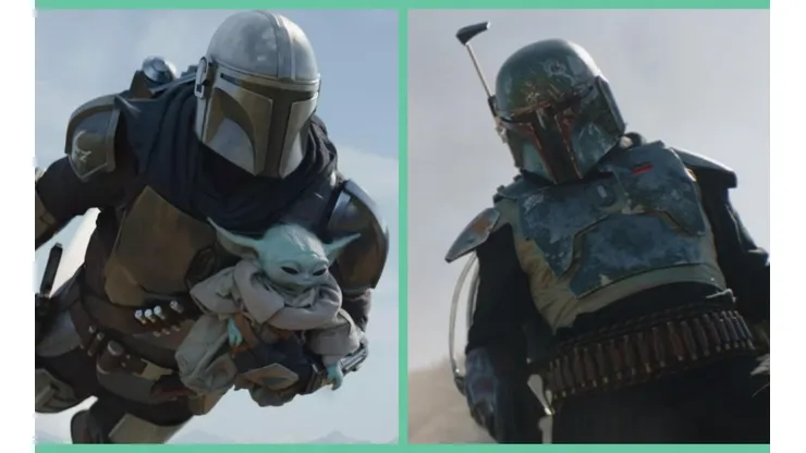 The Mandalorian, Grogu y Boba Fett.
