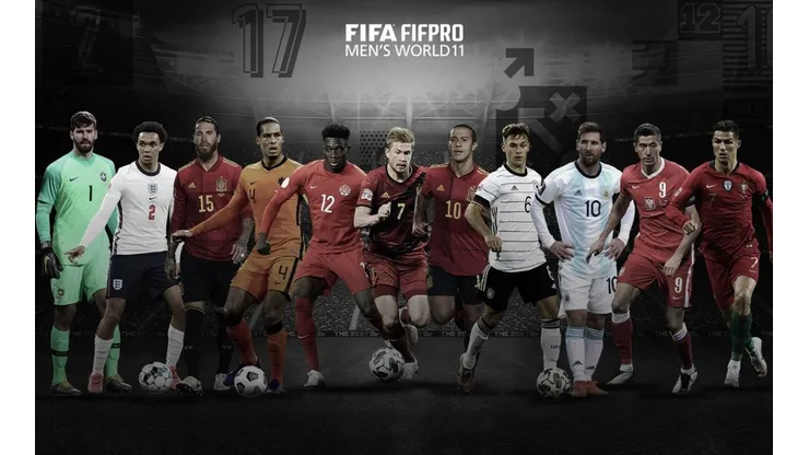 El equipo ideal del 2020 escogido por FIFPro en los The Best de la FIFA.