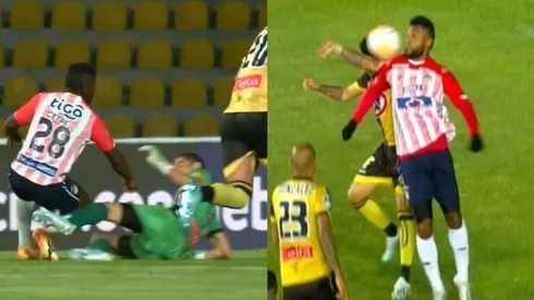 Las polémicas del VAR en el duelo entre Coquimbo Unido y Junior de Barranquilla