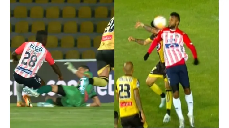 Las polémicas del VAR en el duelo entre Coquimbo Unido y Junior de Barranquilla