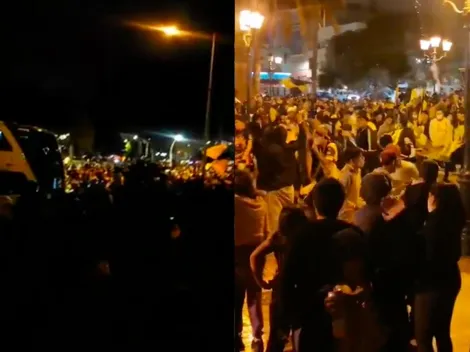 Video: hinchas llenan calles de Coquimbo tras la clasificación