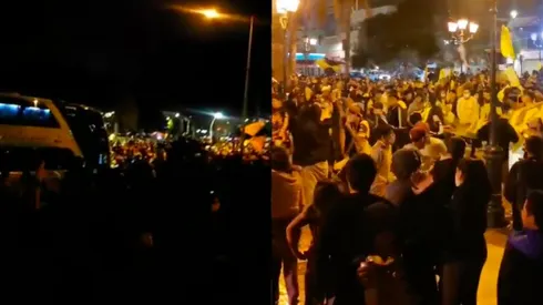 Cientos de hinchas se volcaron a las calles de Coquimbo para celebrar la histórica clasificación