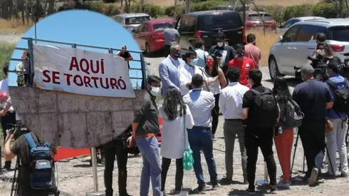 Familiares de víctimas de la dictadura protestaron en Cerro Chena, donde se pretende construir el nuevo Juan Pinto Durán de la Roja.