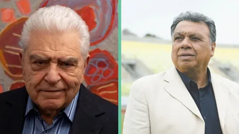 Don Francisco junto a Elías Figueroa, dos de los candidatos con prioridad para recibir la vacuna contra la Covid-19.