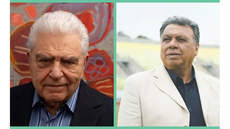 Don Francisco junto a Elías Figueroa, dos de los candidatos con prioridad para recibir la vacuna contra la Covid-19.
