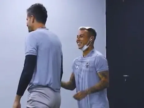 Video: Eduardo Vargas es furor en el camarín de Atlético Mineiro