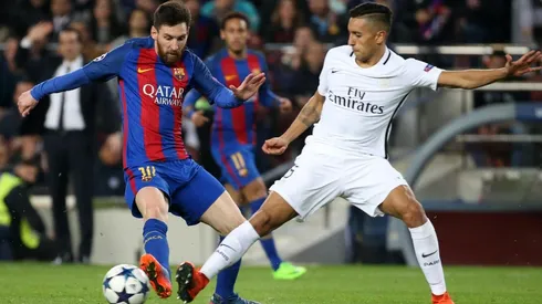 Lionel Messi ante Marquinhos