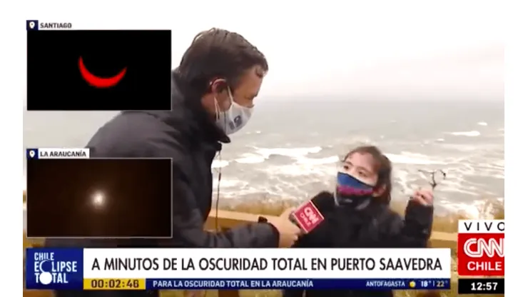 La conversación de Daniel Matamala y la niña de Puerto Saaavedra, en CNN Chile.