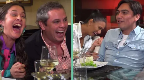 José Miguel Viñuela, Pamela Díaz, Denise Rosenthal y Sergio Freire apenas pudieron contener las risas en este capítulo de "La Divina Comedia", de Chilevisión.