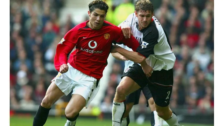 Cristiano Ronaldo en su primera campaña con el Manchester United
