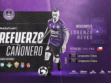 Lorenzo Reyes se suma a la legión chilena en el Mazatlán