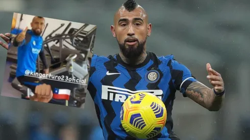 Arturo Vidal sigue trabajando aparte en el Inter por su dolencia en el gemelo.