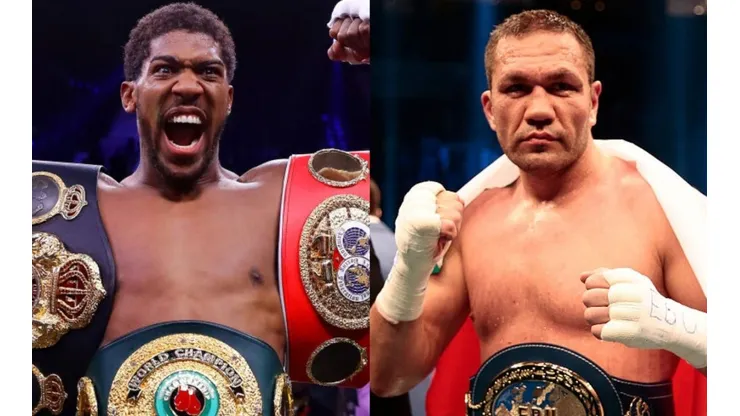 Anthony Joshua puso en juego sus tres títulos frente al búlgaro Kubrat Pulev.