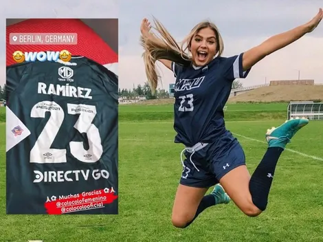 Colo Colo femenino le regaló una camiseta a Jullien Ramírez