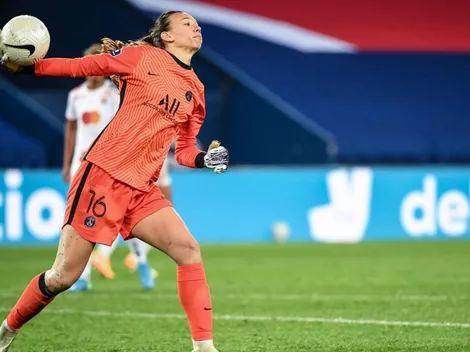 Tiane Endler celebra triunfazo de PSG en la Champions