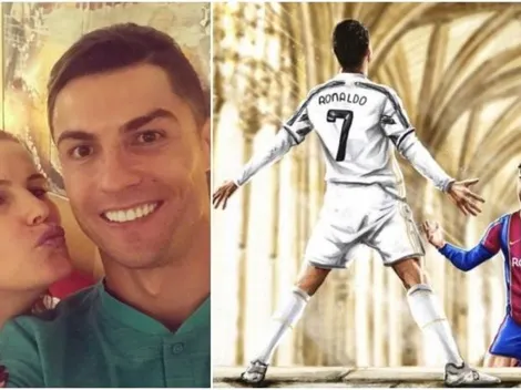 Hermana de CR7 publica foto de Messi "adorando" al portugués