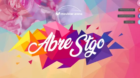 Abre Santiago iba a contar con la presencia de destacados artistas nacionales en las terrazas del Movistar Arena.
